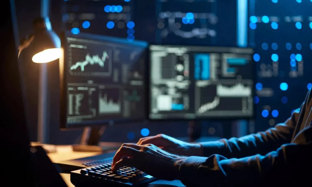 AI banking software testing workstation with code monitors