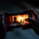 AI cinematic play game on a smartphone screen