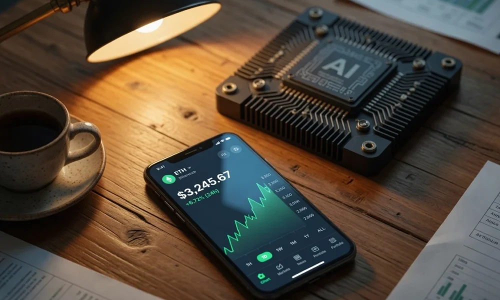 AI crypto coins trading chart 2026