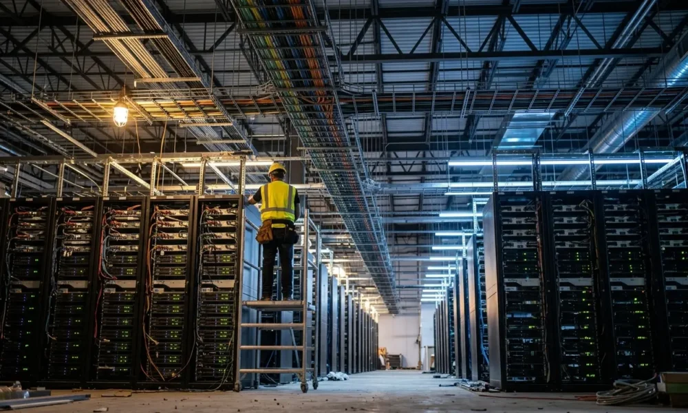 AI data center labor shortage skilled trade workers