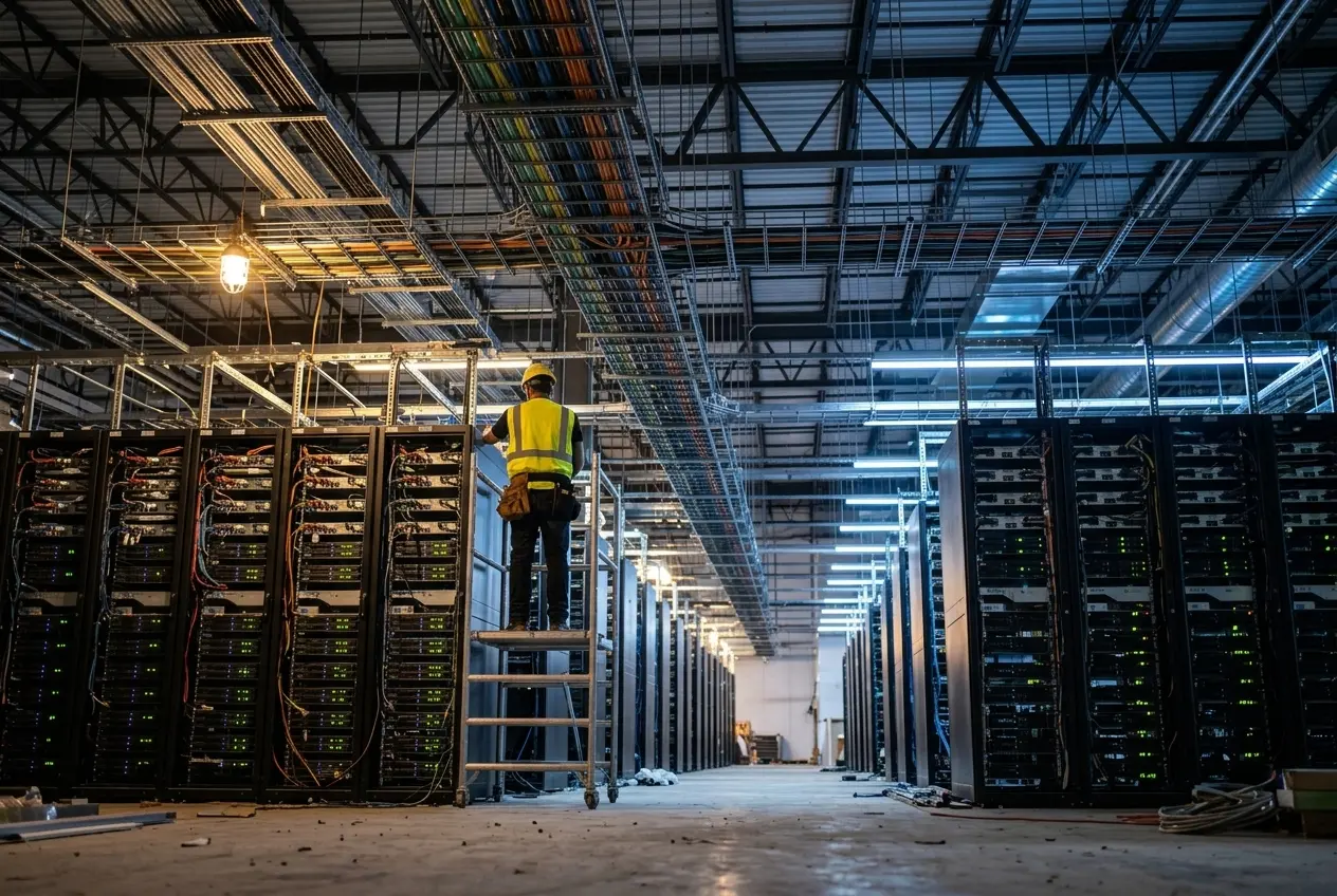 AI data center labor shortage skilled trade workers
