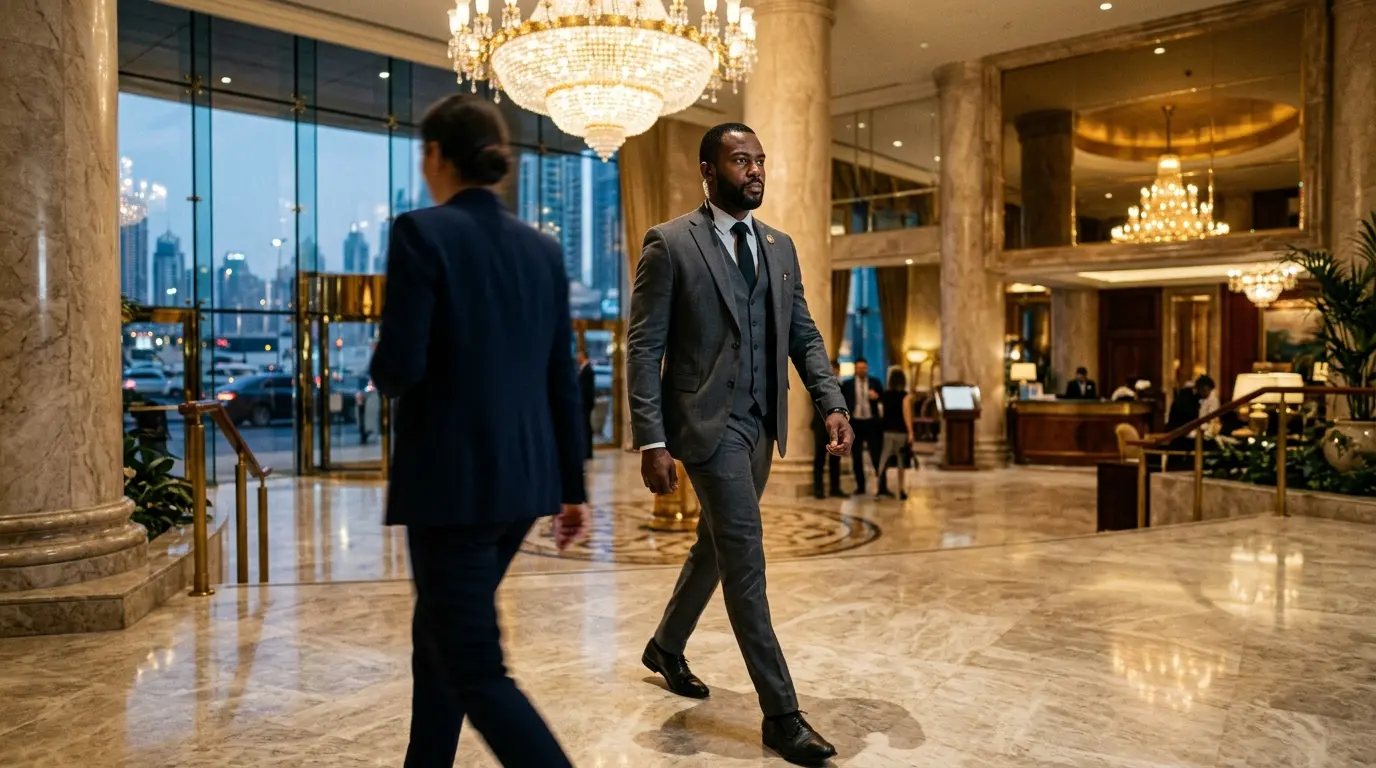 AI in private security bodyguards from a Dubai CEO