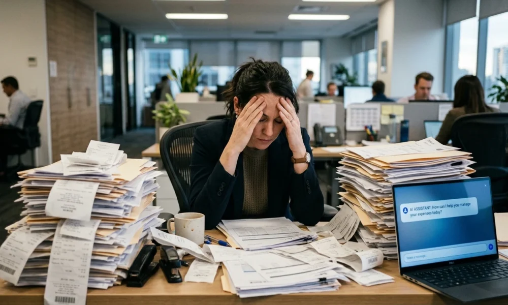 AI productivity bottleneck inside corporate expense and approval workflows