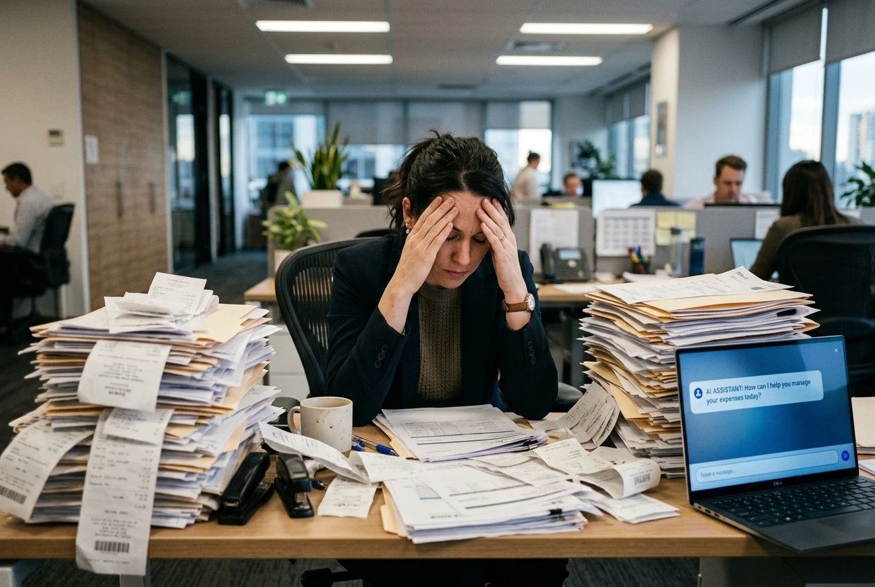 AI productivity bottleneck inside corporate expense and approval workflows