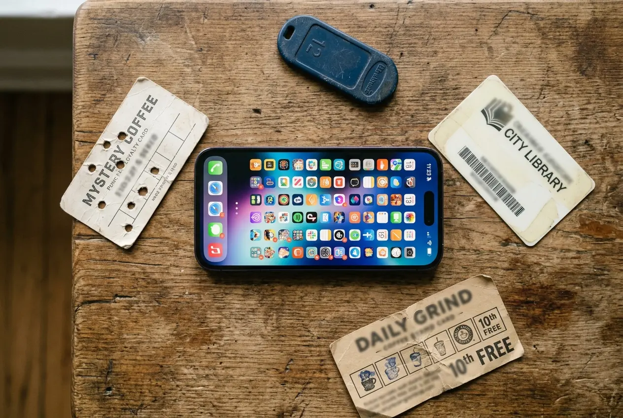 App store discovery problem on a cluttered smartphone screen