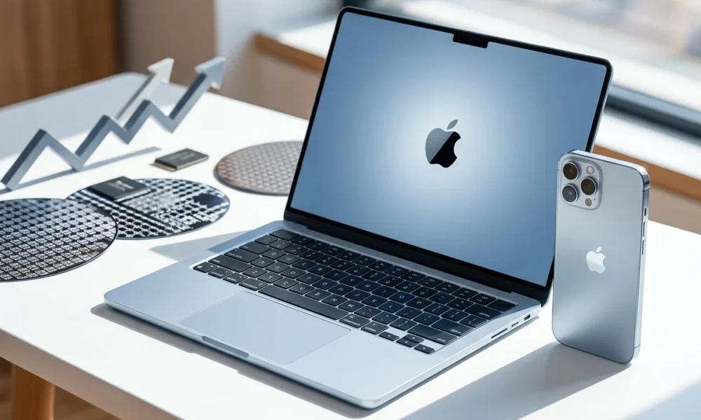 Apple Q3 2026 earnings iPhone Mac record revenue AI crunch