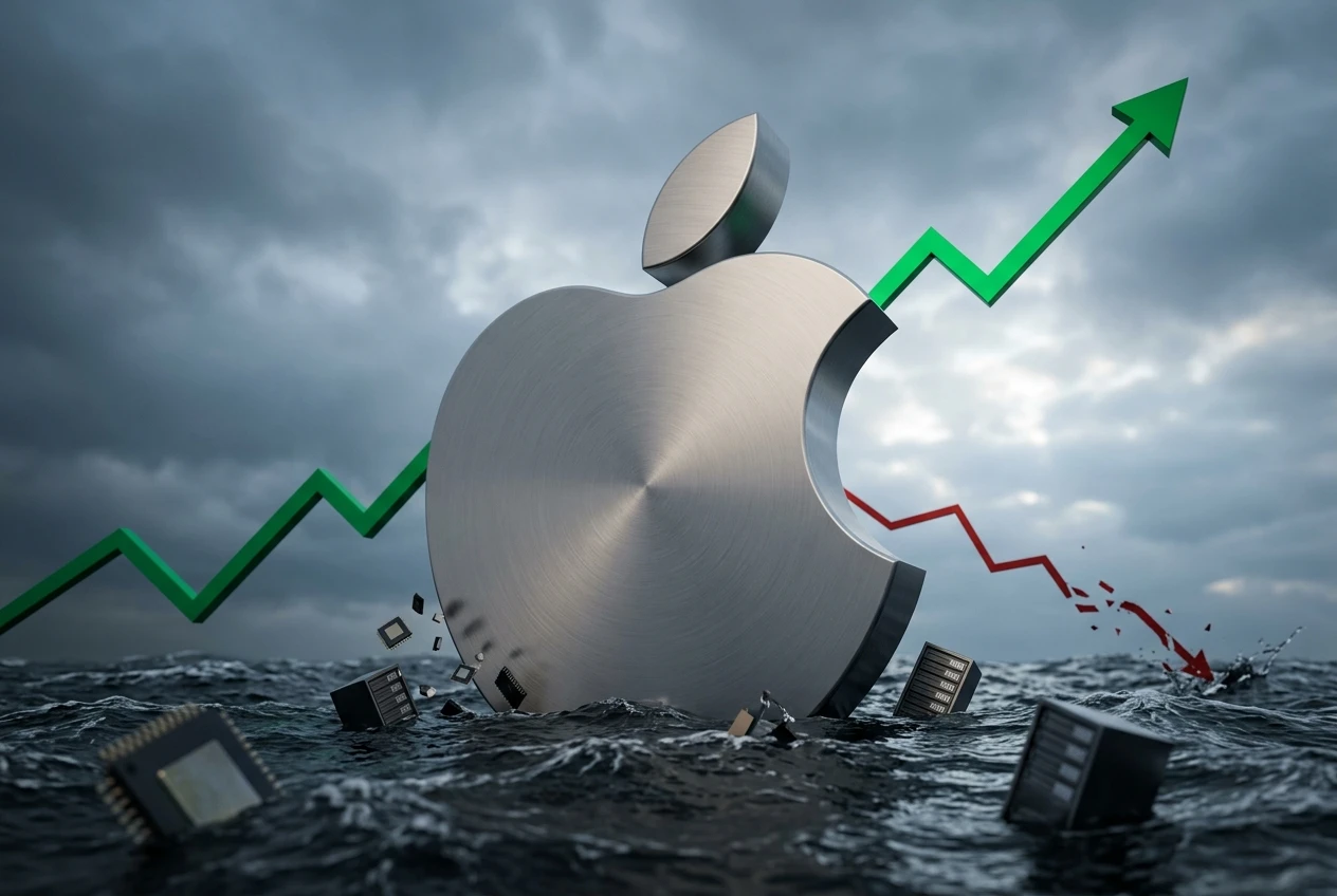Apple stock rally market value record high AI spending shift