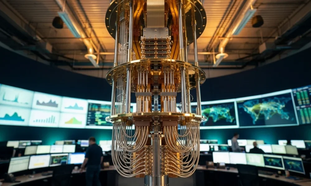 AT&T D-Wave quantum computer network optimization speedup claim