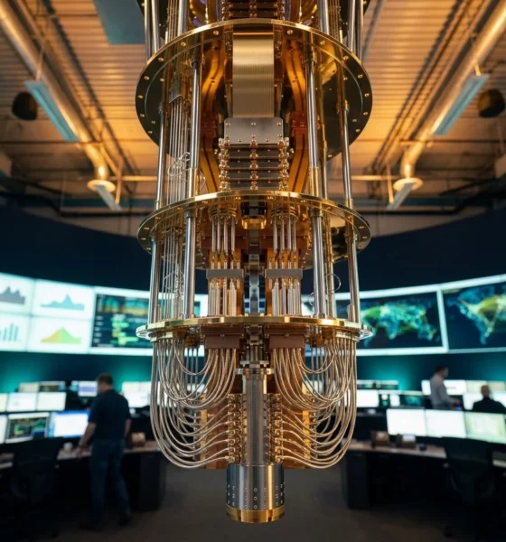 AT&T D-Wave quantum computer network optimization speedup claim