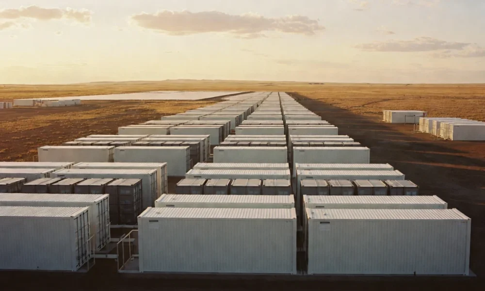Australian AI data centre battery storage energy deal