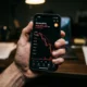 Bitcoin price chart close-up during market downturn