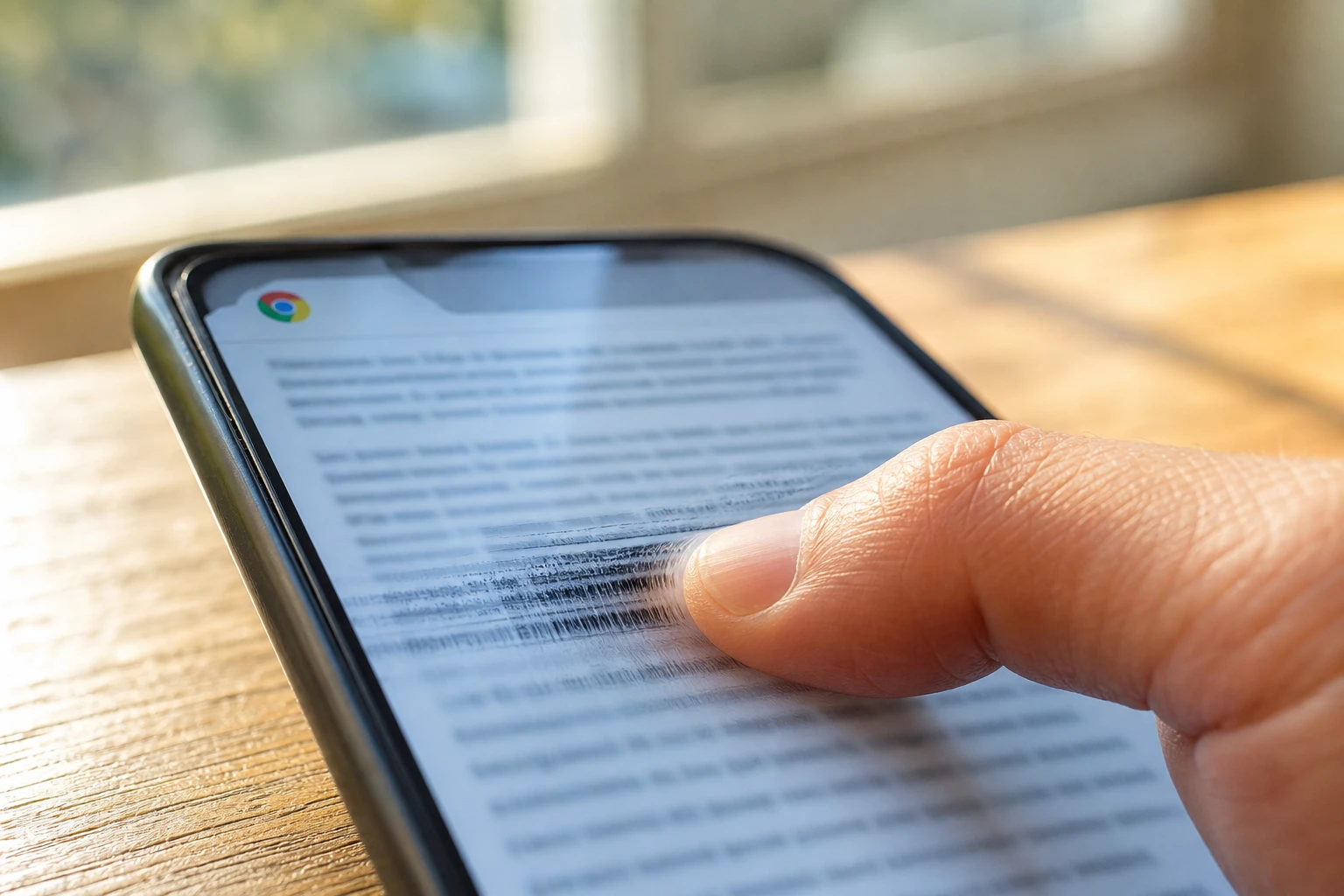 Chrome Android scroll jank fix cuts stutter by 48 percent