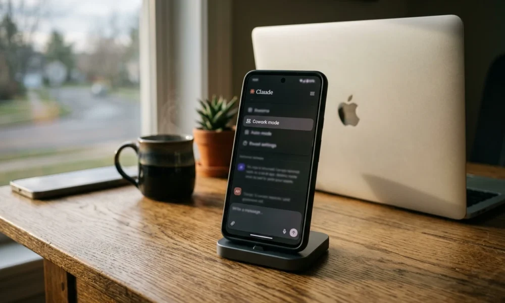 Claude Cowork on web and mobile devices