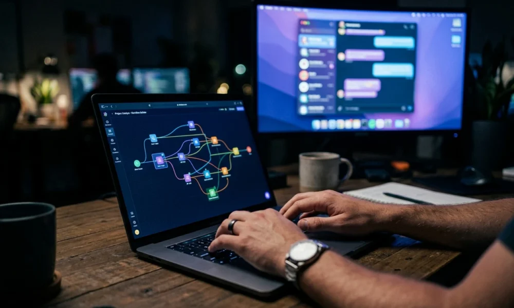 Codeless AI platforms 2026 agent orchestration layer