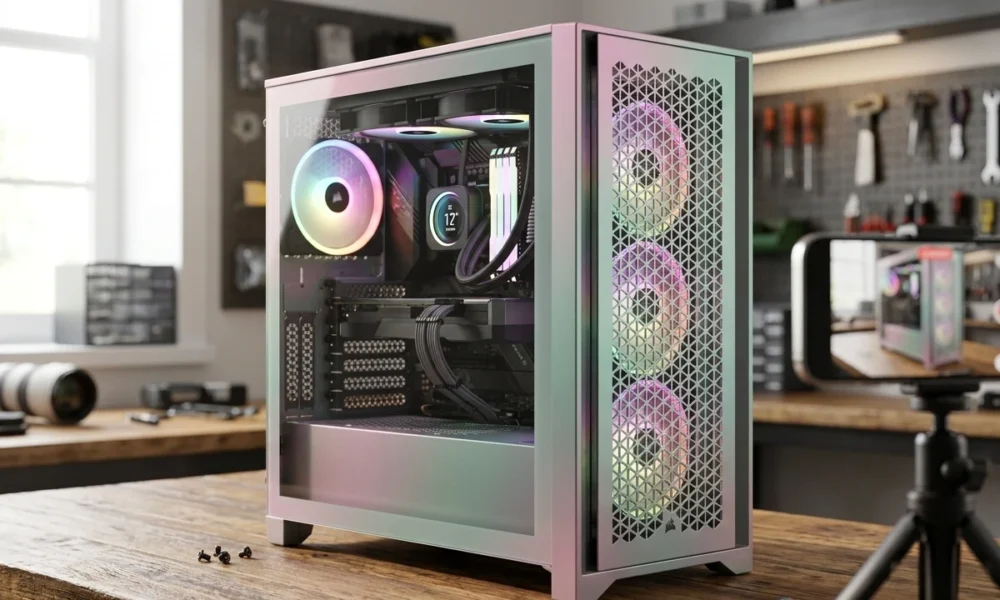 Corsair Gaming Galaxy FRAME 4000D case stock rally