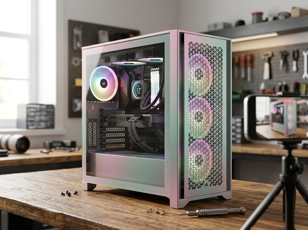 Corsair Gaming Galaxy FRAME 4000D case stock rally