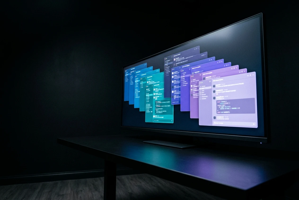 Cursor AI coding editor Side Chats Transcript Search launch