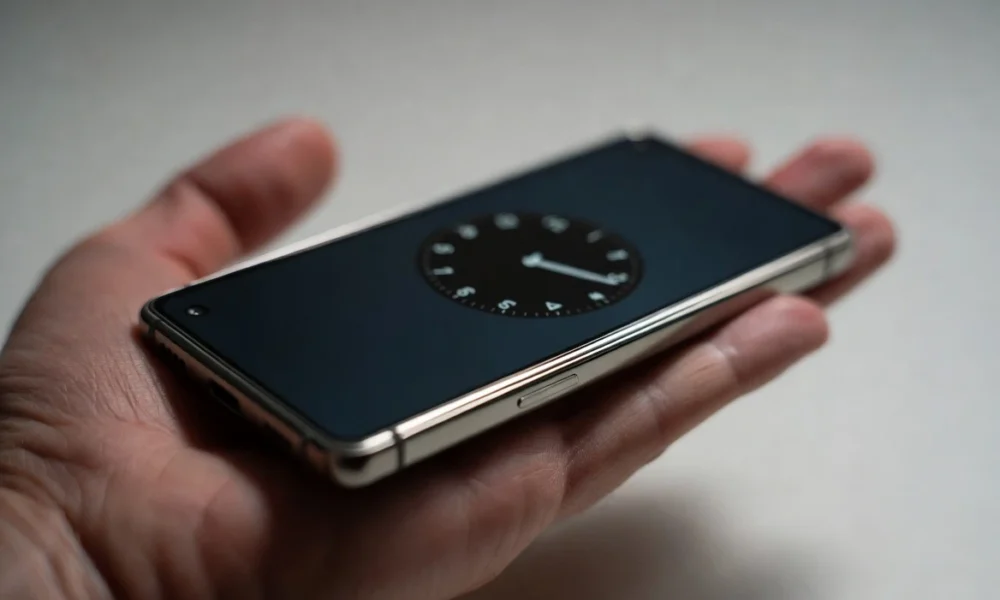 Galaxy Z Fold 8 slim folded smartphone in hand