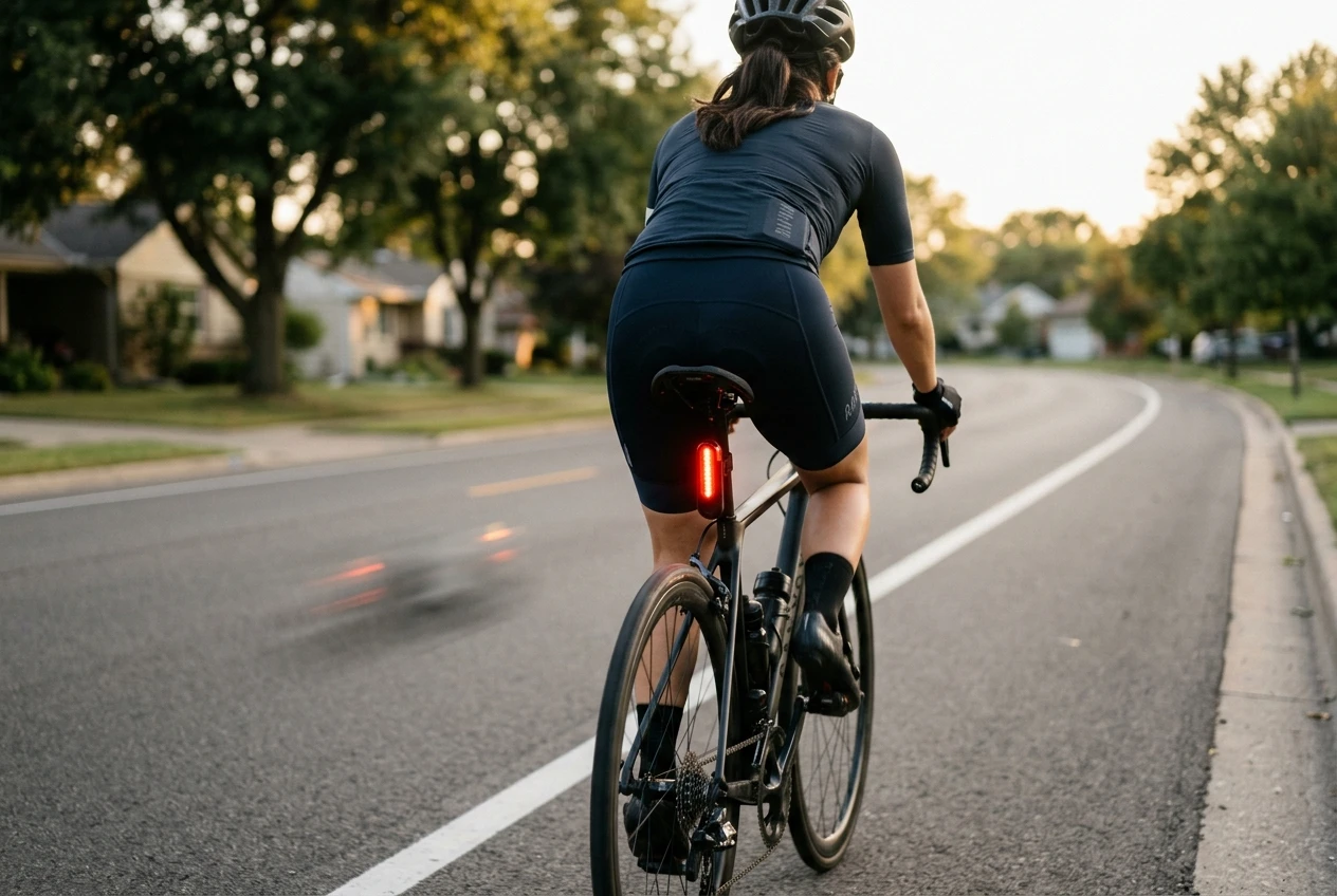 Garmin Varia RTL515 radar taillight on a road bike