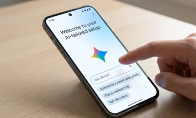 Gemini AI tailored setup assistant new Android phone screens