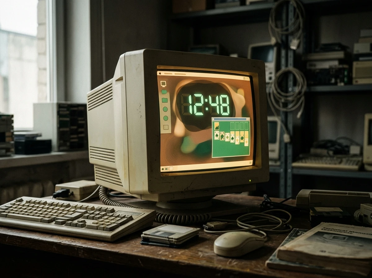 GentleOS retro operating system running on vintage 386 8086 computers