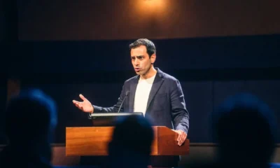 Google DeepMind philosopher Iason Gabriel at lectern