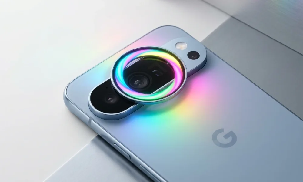 Google Pixel 11 Pro teaser Pixel Glow camera bar light
