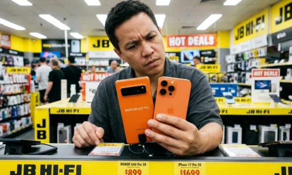 Honor 600 Pro iPhone 17 Pro design copy