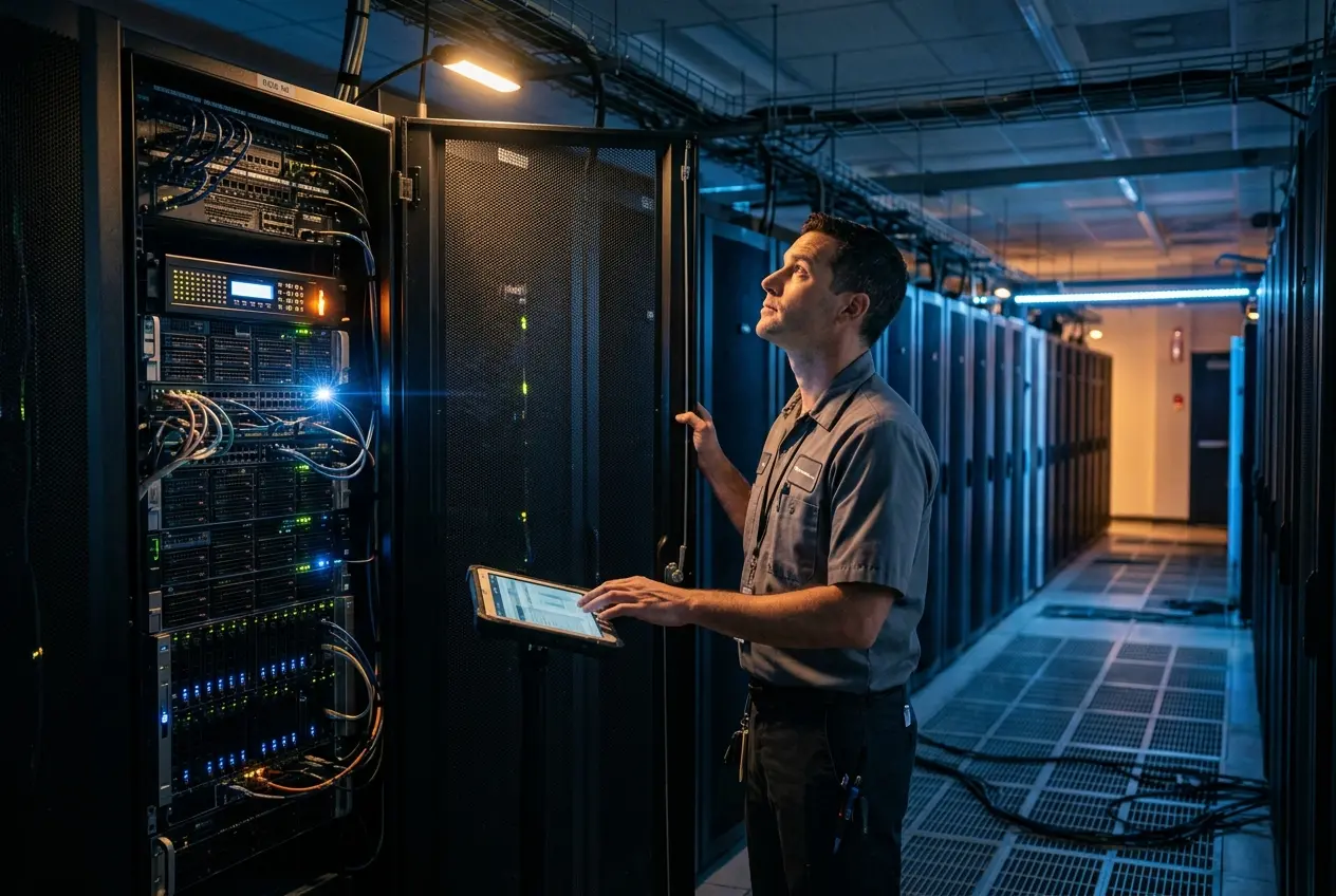IBM z17 rack-mount mainframe in a data center