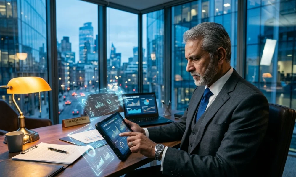 Indian C-suite leader under AI adoption pressure