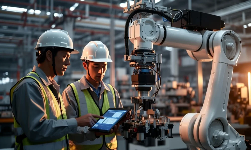 Japan national AI model robotics factory floor