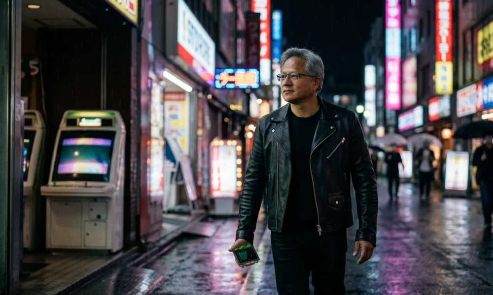 Jensen Huang NVIDIA Japan Sega anniversary AI partnership visit