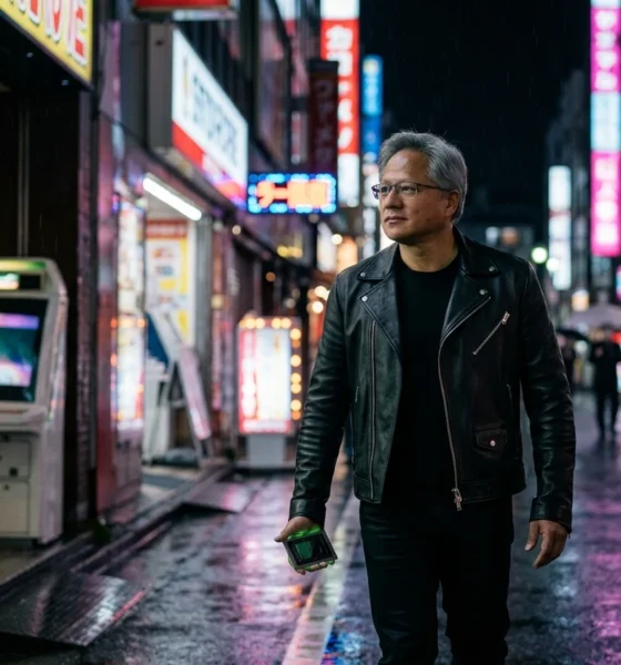 Jensen Huang NVIDIA Japan Sega anniversary AI partnership visit
