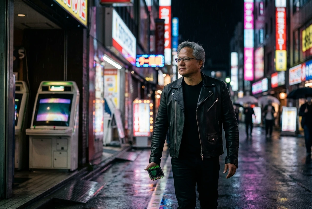 Jensen Huang NVIDIA Japan Sega anniversary AI partnership visit