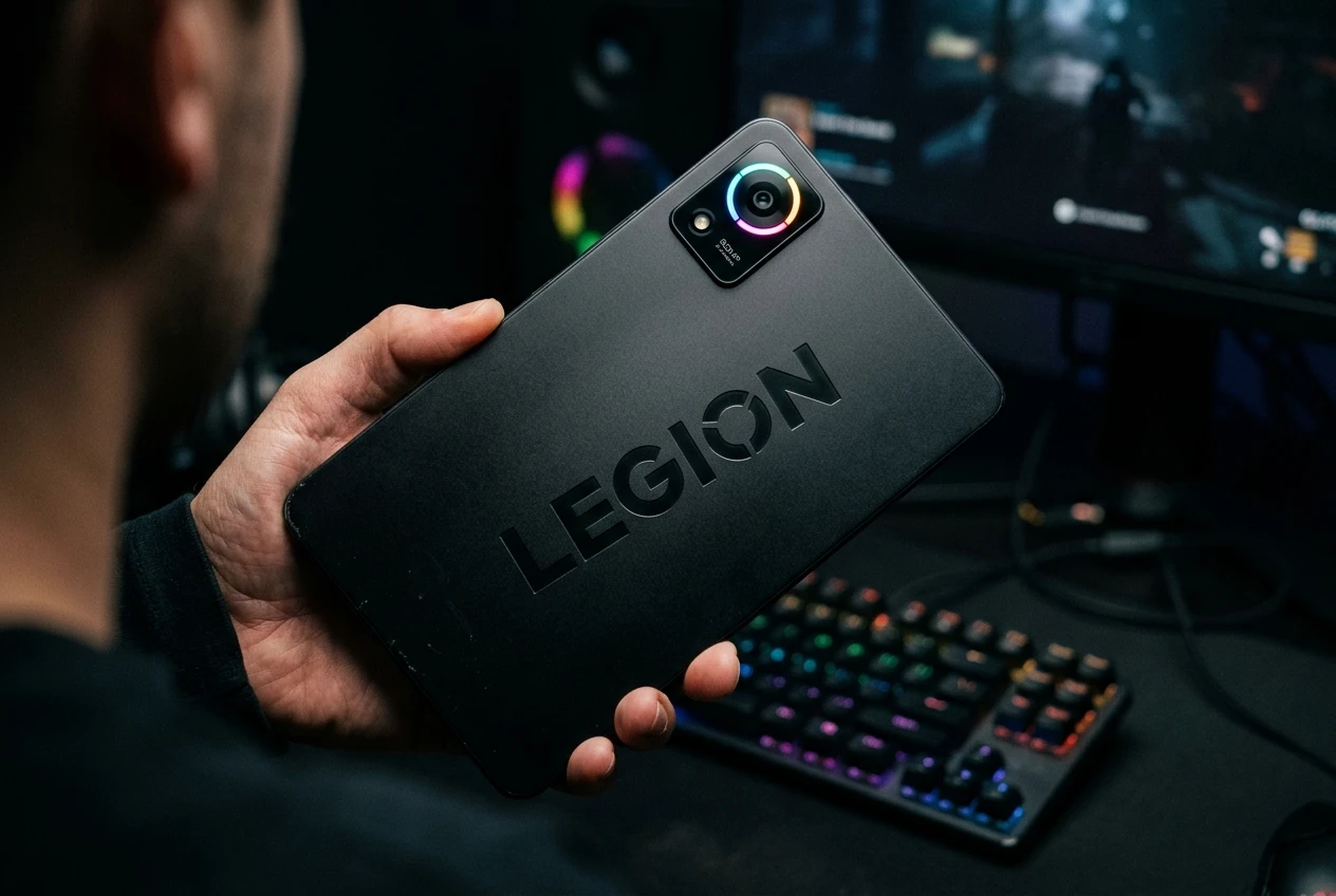 Lenovo Legion Y700 5G gaming tablet with RGB ring