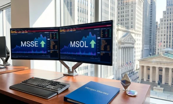 Morgan Stanley MSSE MSOL yield-bearing crypto ETP launch