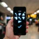 Motorola Global Connect eSIM app activation phone close-up