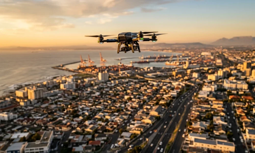 Nelson Mandela Bay MBDA CCTV drone fibre network launch