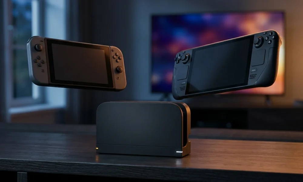 Nintendo universal dock patent for Switch and Switch 2 consoles