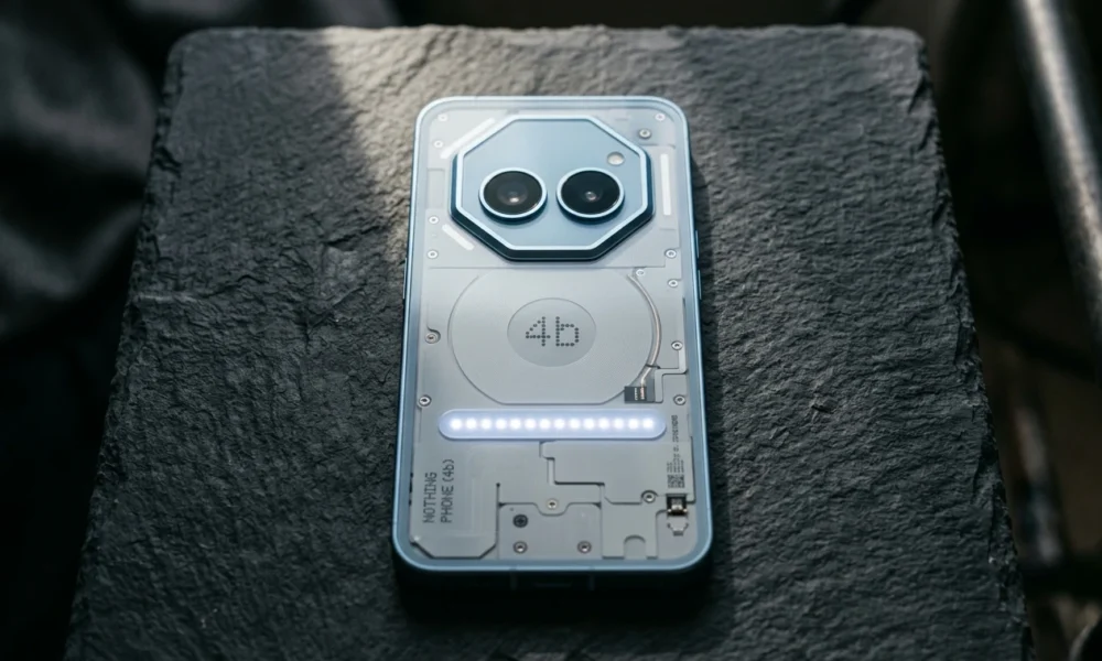 Nothing Phone 4b budget smartphone with Glyph Bar
