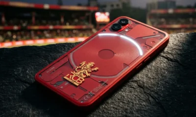 Nothing Phone 4b RCB Edition matte red finish