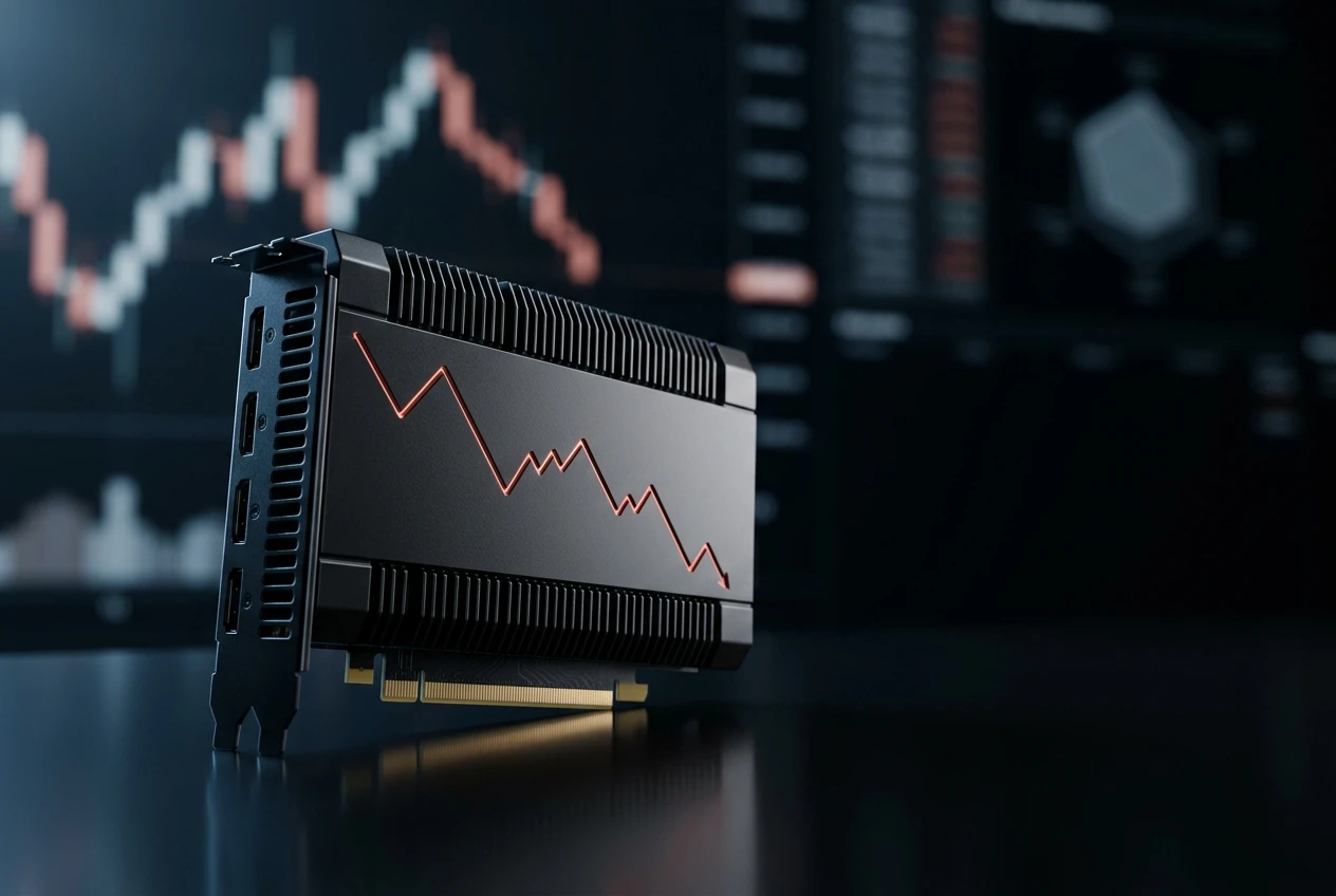 Nvidia stock price drop compared to AMD and Micron shares