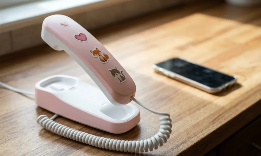 Pinwheel Home retro landline phone launch for kids ages five to ten