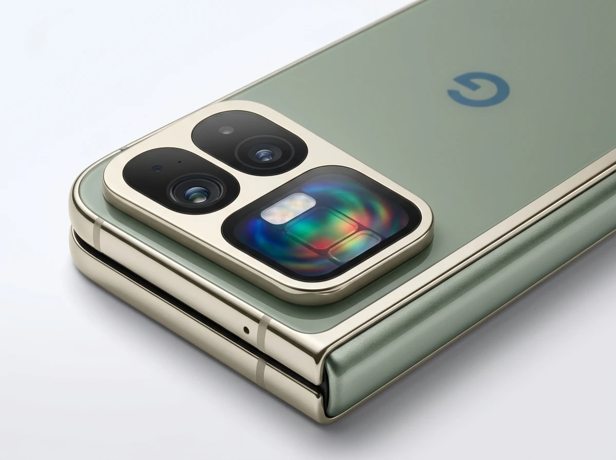 Pixel 11 Pro Fold Pine green thinner renders Pixel Glow