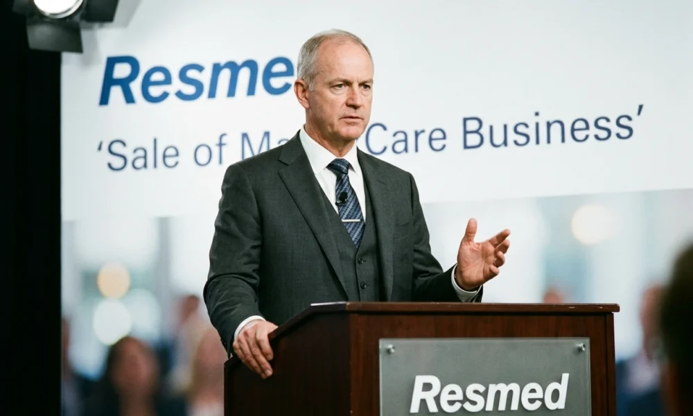 Resmed Mick Farrell MatrixCare divestiture announcement
