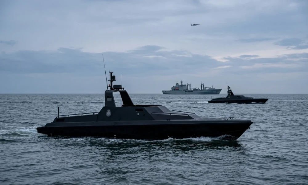Royal Netherlands Navy uncrewed vessels testing autonomous North Sea defence
