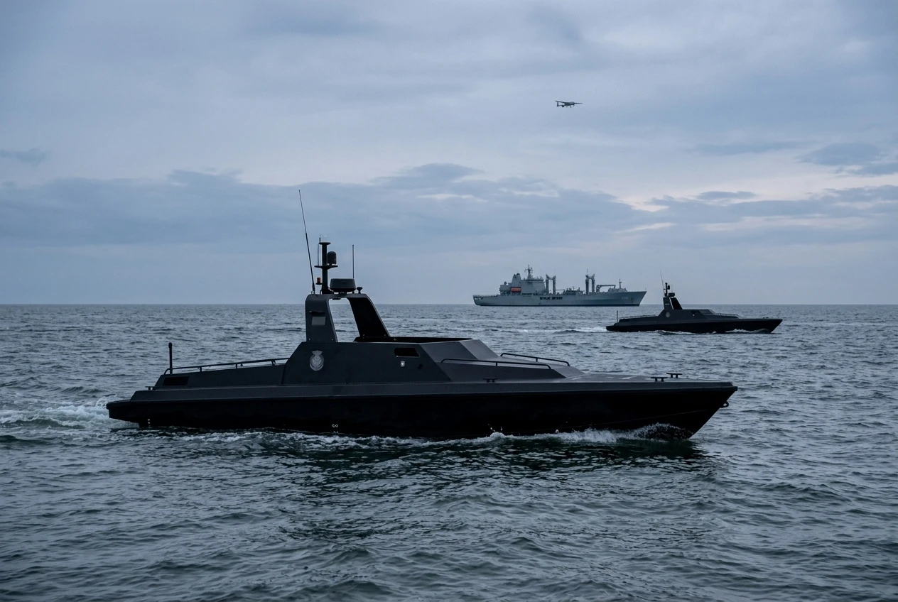 Royal Netherlands Navy uncrewed vessels testing autonomous North Sea defence