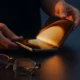 Samsung Galaxy Z Fold 8 Wide variant partially unfolded