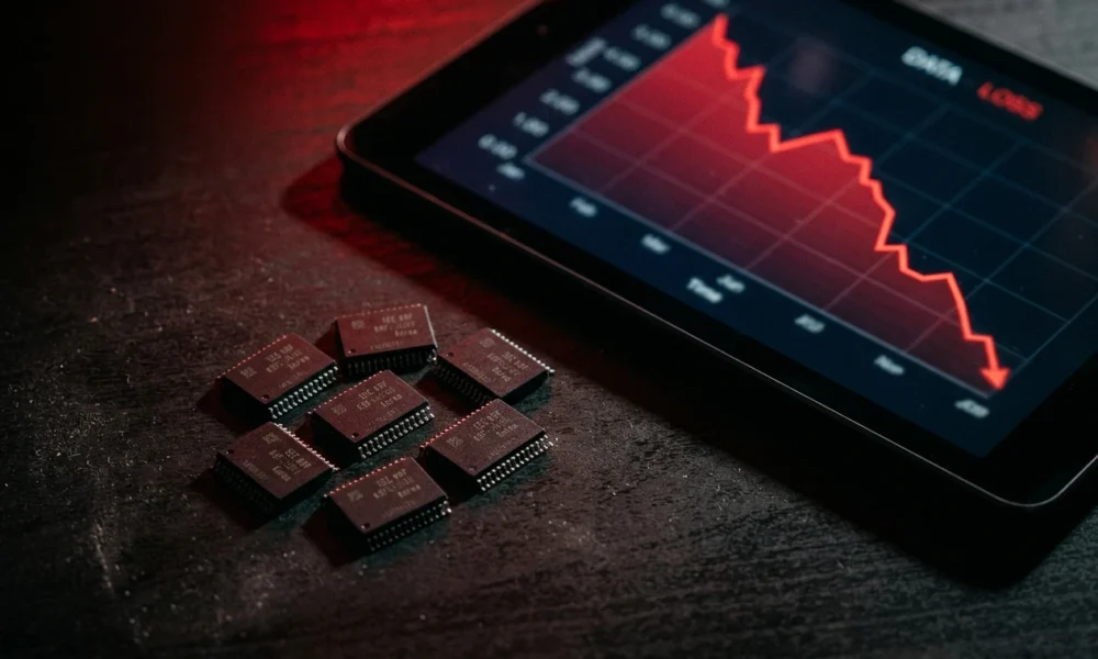 SanDisk stock drops on AI memory trade profit-taking