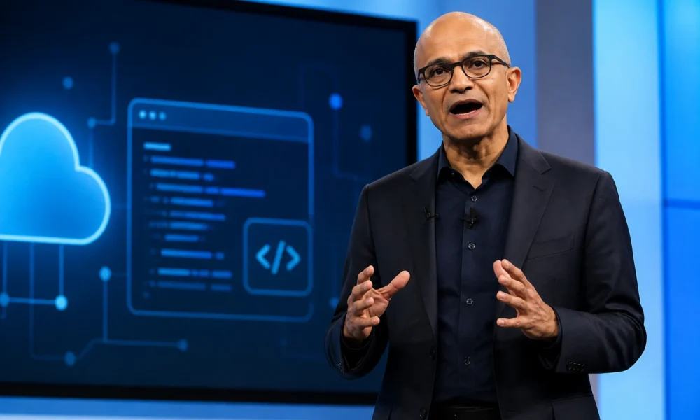 Satya Nadella Microsoft AI super app Copilot earnings announcement